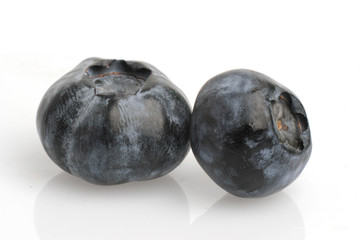 Blueberries isolated on white background