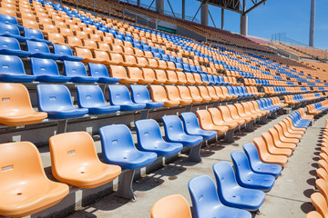 Naklejka premium Jasne siedzisko stadionowe