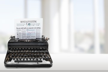 Typewriter, Old, Writing.