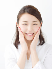 Fototapeta premium スキンケア・若い女性