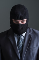 Thief in black mask