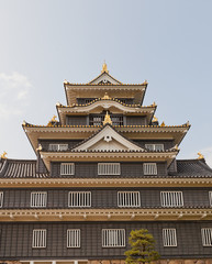 Obraz premium Main keep of Okayama Castle, Japan. National Historic Site