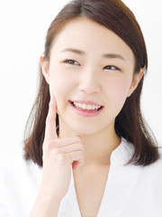 Fototapeta premium スキンケア・若い女性