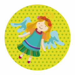 angel cartoon design elements vector