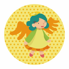 angel cartoon design elements vector