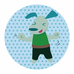 animal dog cartoon theme elements