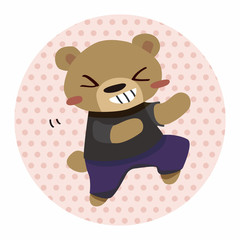 animal bear cartoon theme elements