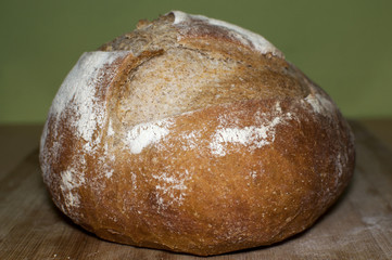 Homemade crusty bread