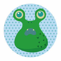monster cartoon theme elements vecotr,eps