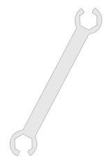 2d cartoon image of wrench