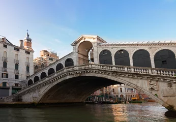 Fotobehang Rialtobrug Rialto bridge, Venice, Italy
