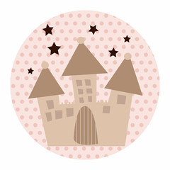 architecture castle flat icon elements,eps10