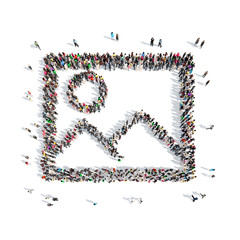 people in the shape of pictures