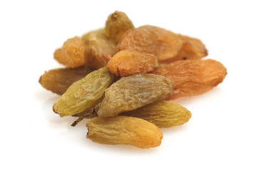 raisins isolated on white background