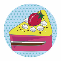 decorating cake theme elements vector,eps10