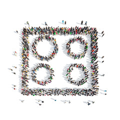 people in the shape of cooking surface.