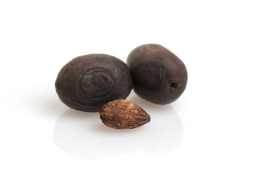 Olives on white Background