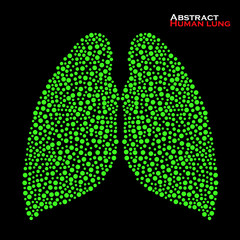 Abstract human lung. Vector illustration. Eps 10
