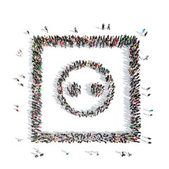 people in the shape of rosettes.