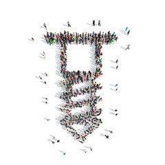 people in the shape of a screw.