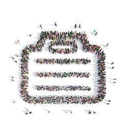 people in the shape of a tray.