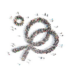 people in the shape of badminton.