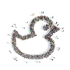 people in the shape of children's duck.