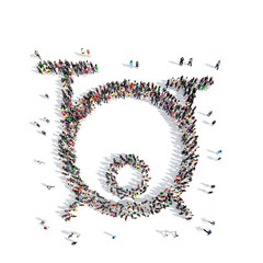 people in the shape of a drum key.