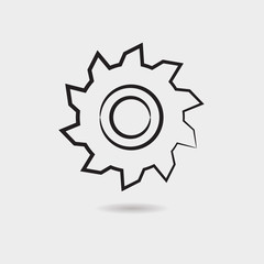 Gear vector icon