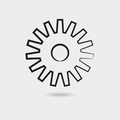 Gear vector icon