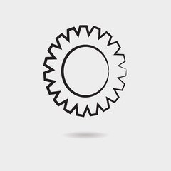 Gear vector icon