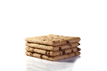 biscuit on white background