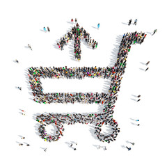 people in the shape of baskets.