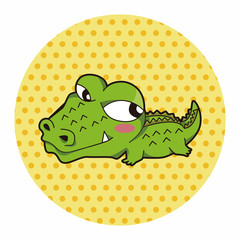 animal crocodile cartoon theme elements