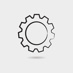Gear vector icon
