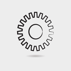 Gear vector icon