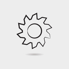 Gear vector icon