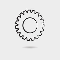 Gear vector icon