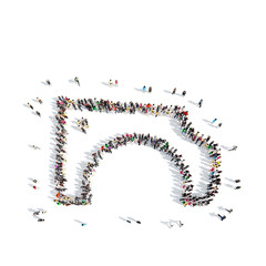  people in the shape of automotive parts.