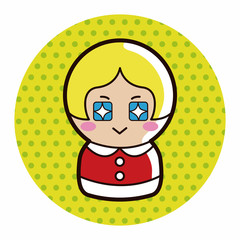 person character santa claus theme elements