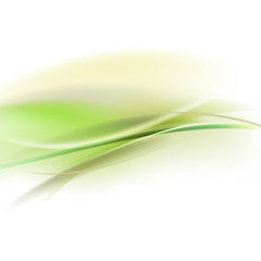 Abstract smooth green flow background for nature  tech or science 
