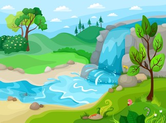 Fototapeta premium vector landscape