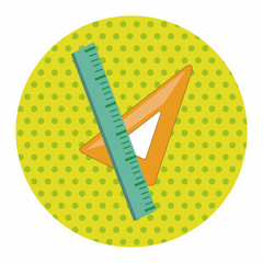 stationary triangle and ruler theme elements vector,eps