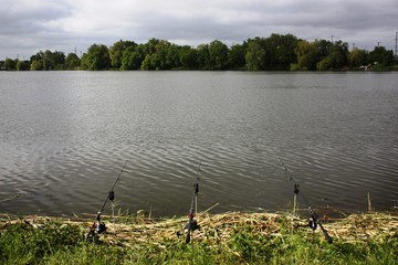 Fishing on the lake