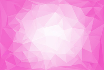 Pink Polygonal Mosaic Background, Creative Design Templates