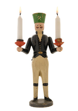 sch&ouml;ner alter antiker r&auml;uchermann, lichterengel, bergmann