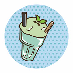 iced drink theme elements vector,eps