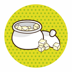 Sugar cubes theme elements vector,eps