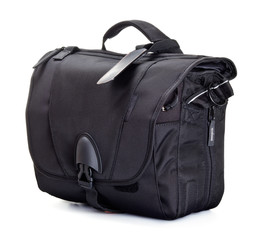 black bag for photo accessories