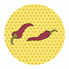vegetable theme chilli elements vector,eps